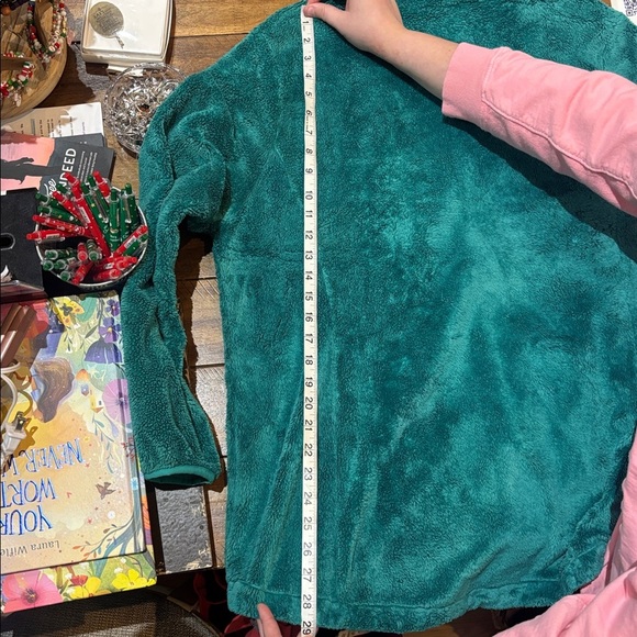 The North Face Turquoise Fleece Jacket - Picture 7 of 7
